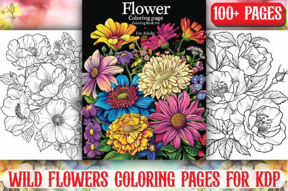 100+ Exquisite Wild Flower Coloring Page