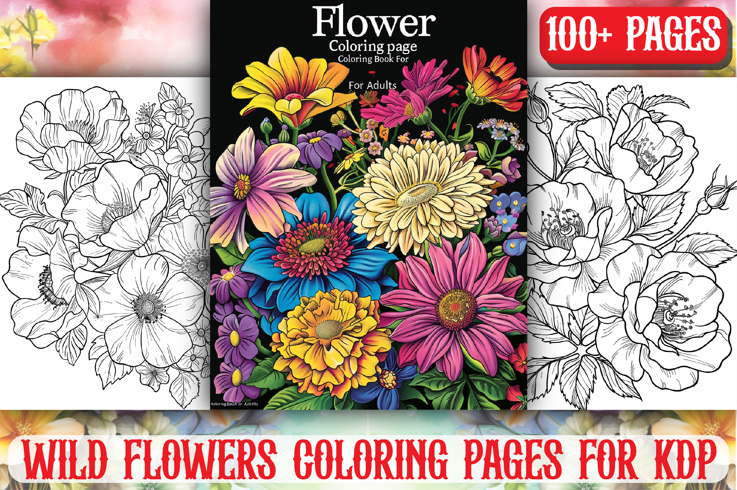 100+ Exquisite Wild Flower Coloring Page