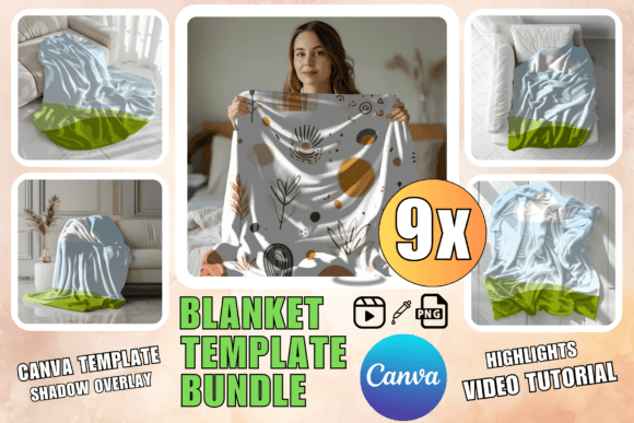 Blanket Mockup Canva Blanket Template