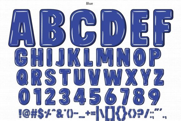 Blue Font - Preview 1