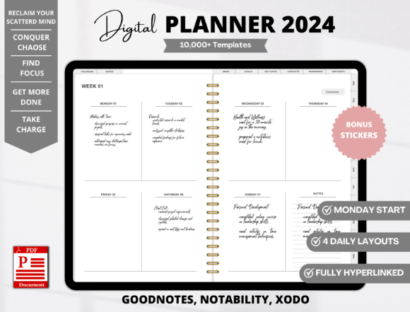 Digital Planner 2024 for Ipad, GoodNotes