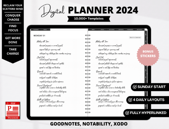 Digital Planner 2024 for Ipad, GoodNotes