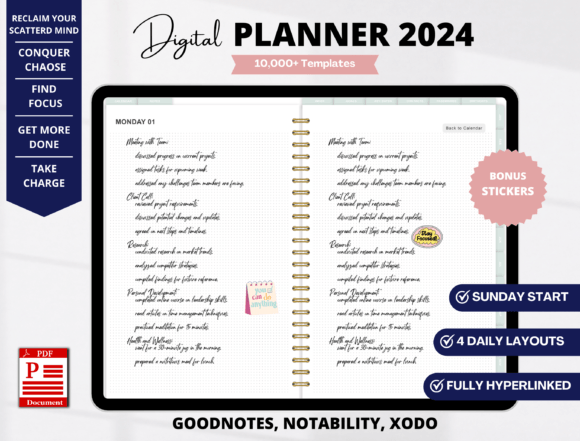 Digital Planner 2024 for Ipad, GoodNotes