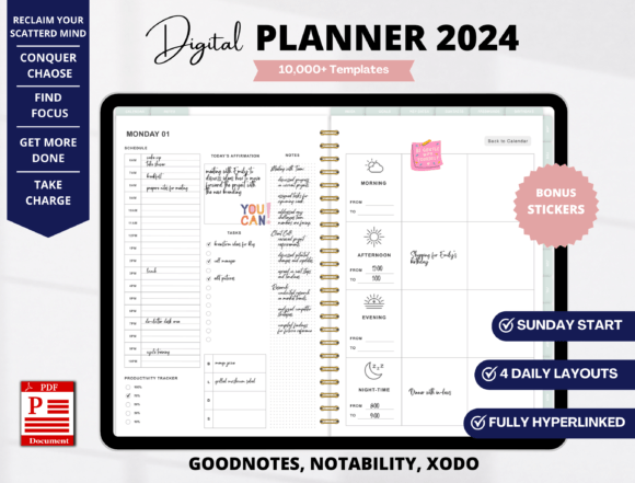 Digital Planner 2024 for Ipad, GoodNotes