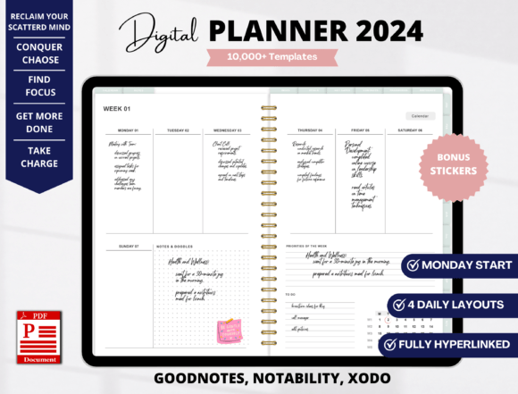 Digital Planner 2024 for Ipad, GoodNotes