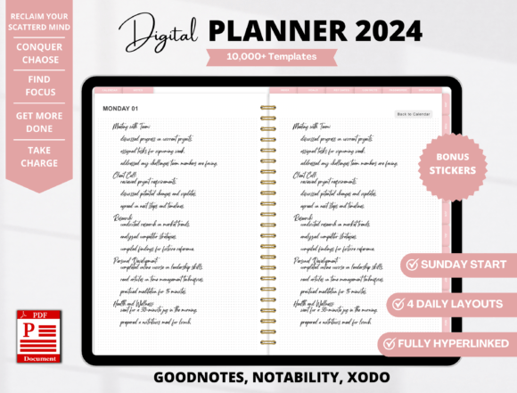 Digital Planner 2024 for Ipad, GoodNotes