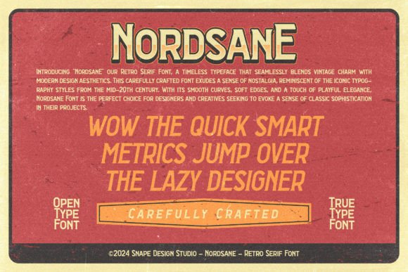 Nordsane Font PNG with transparent background - Preview 1