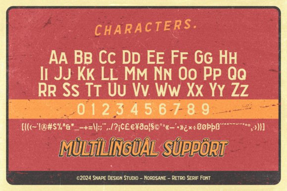 Nordsane Font PNG with transparent background - Preview 2