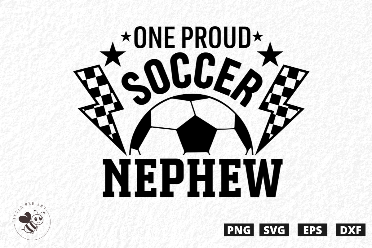 One Proud Soccer Nephew SVG Graphic by Three Dove · Creative Fabrica