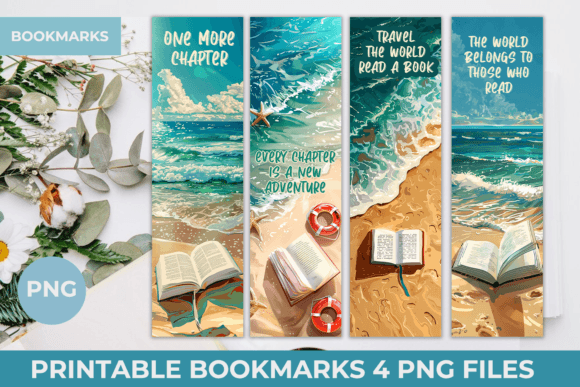 Sea Bookmark, Printable Bookmarks Afbeelding Crafts Door KMarinaDesign