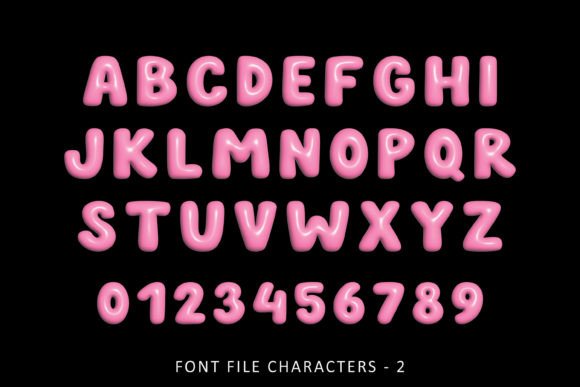 Cute Kids Font PNG with transparent background - Preview 2