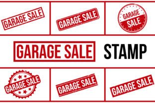 Garage Time Stamp Example Garage Sale Stamp Graphic by Mahmudul-Hassan · Creative Fabrica