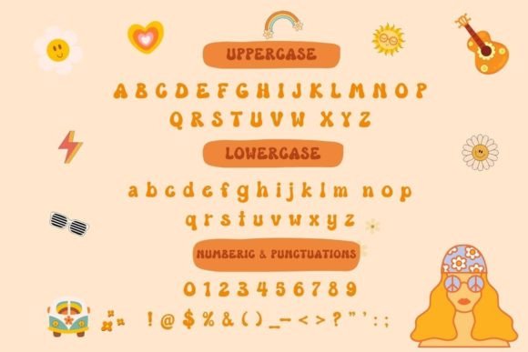 Groovy Hippie Font - Preview 3