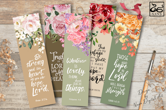 Printable Bible Verse Bookmarks Set #027