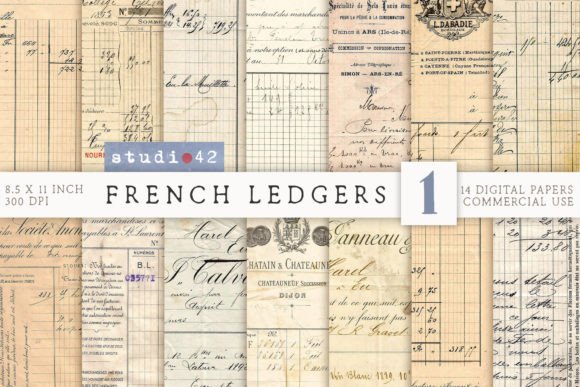 Printable Ledger Papers, Ledger Sheets