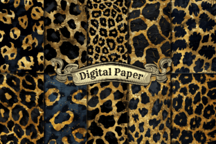 Gold Leopard Print Digital Paper Graphic by craftsmaker · Creative Fabrica