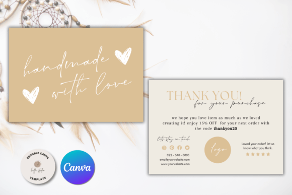 Minimalist Editable Thank You Card