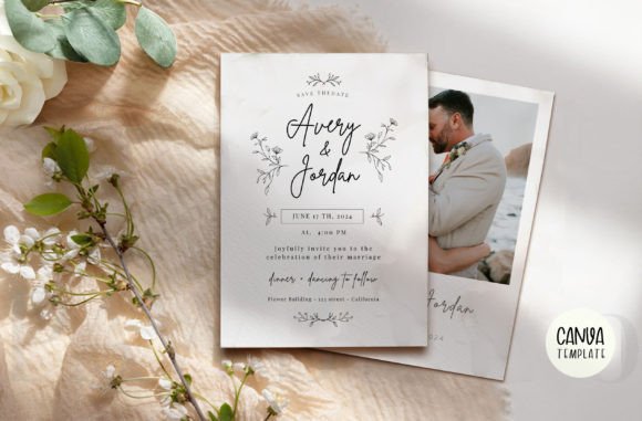 Minimalist Wedding Invitation Template