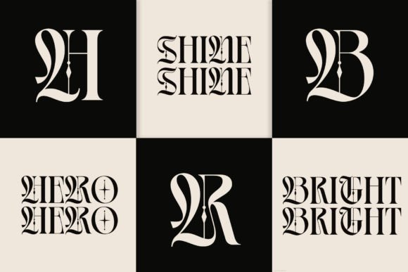 Rose Gard Font PNG with transparent background - Preview 4