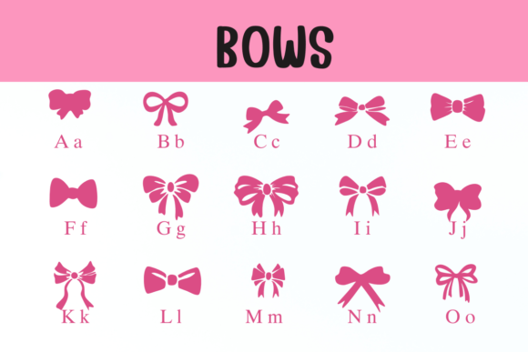 Bows Font - Preview 1