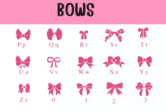 Bows Font - Preview 2