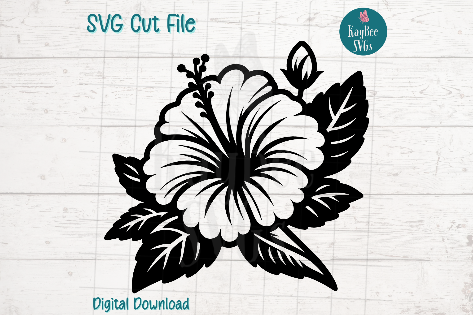 Hibiscus Flower SVG Cut File Graphic by KayBeeSVGs · Creative Fabrica
