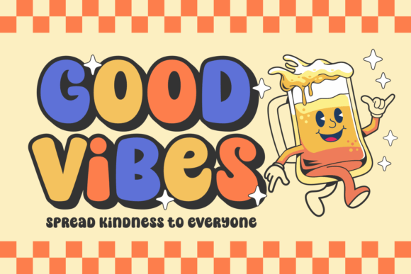 Home Retro Font PNG with transparent background - Preview 1
