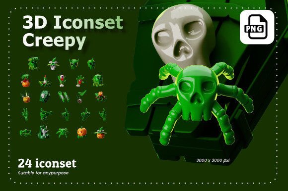 3D Spooky and Creepy