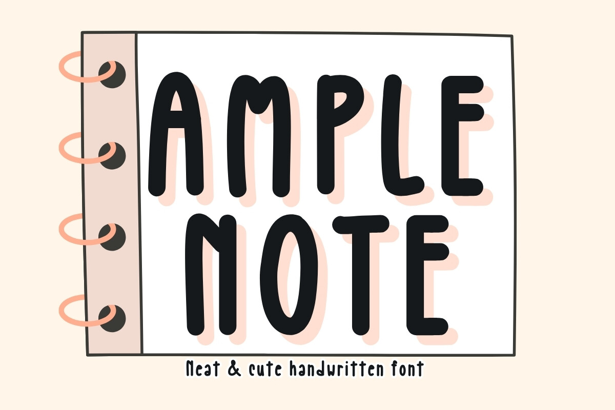 Amplenote preview, friendly handwriting font for card addressing