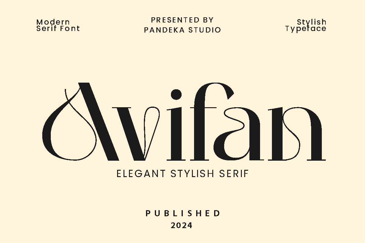Avifan — modern elegant display serif