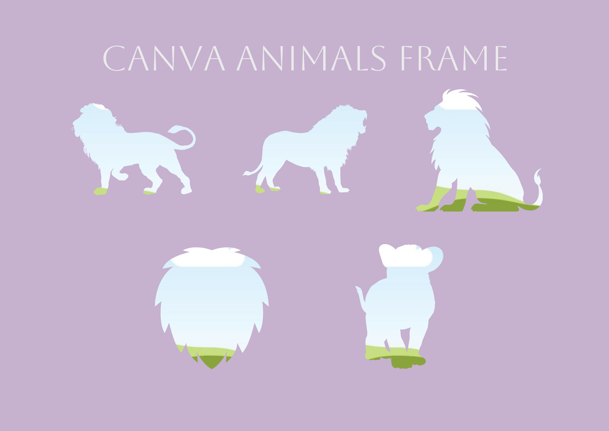 Canva Frame | Canva Lion Frame
