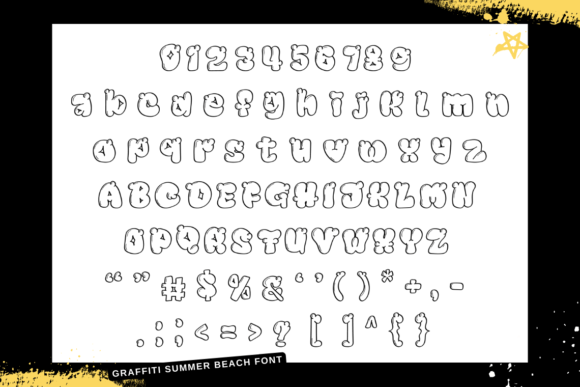 Graffiti Summer Beach Font - Preview 1