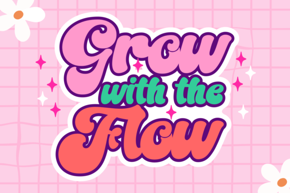 Groovy Kids Font PNG with transparent background - Preview 1