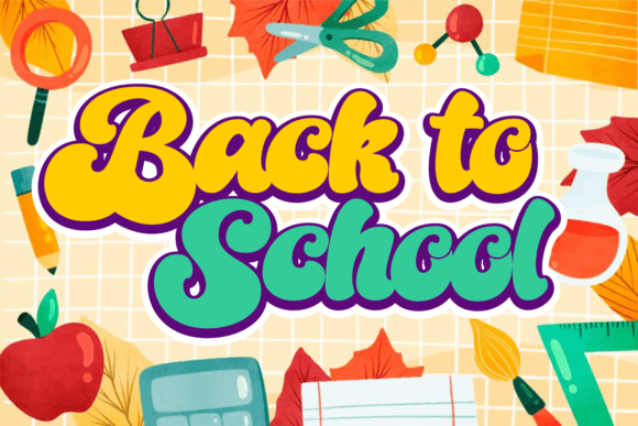 Groovy Kids Font PNG with transparent background - Preview 2