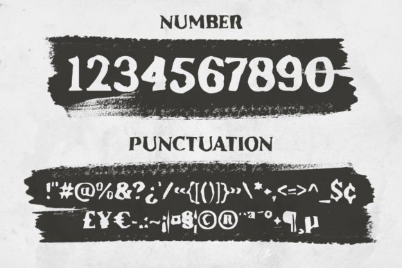 Gruengcy Font PNG with transparent background - Preview 4