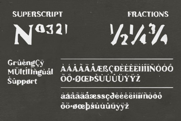 Gruengcy Font PNG with transparent background - Preview 5