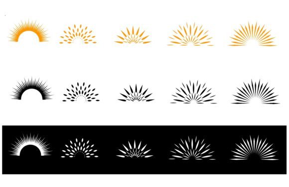 Half Sunburst Frame Set