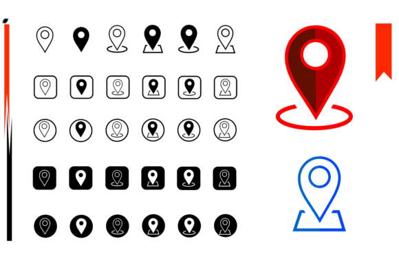 Location Pin Icon Vector