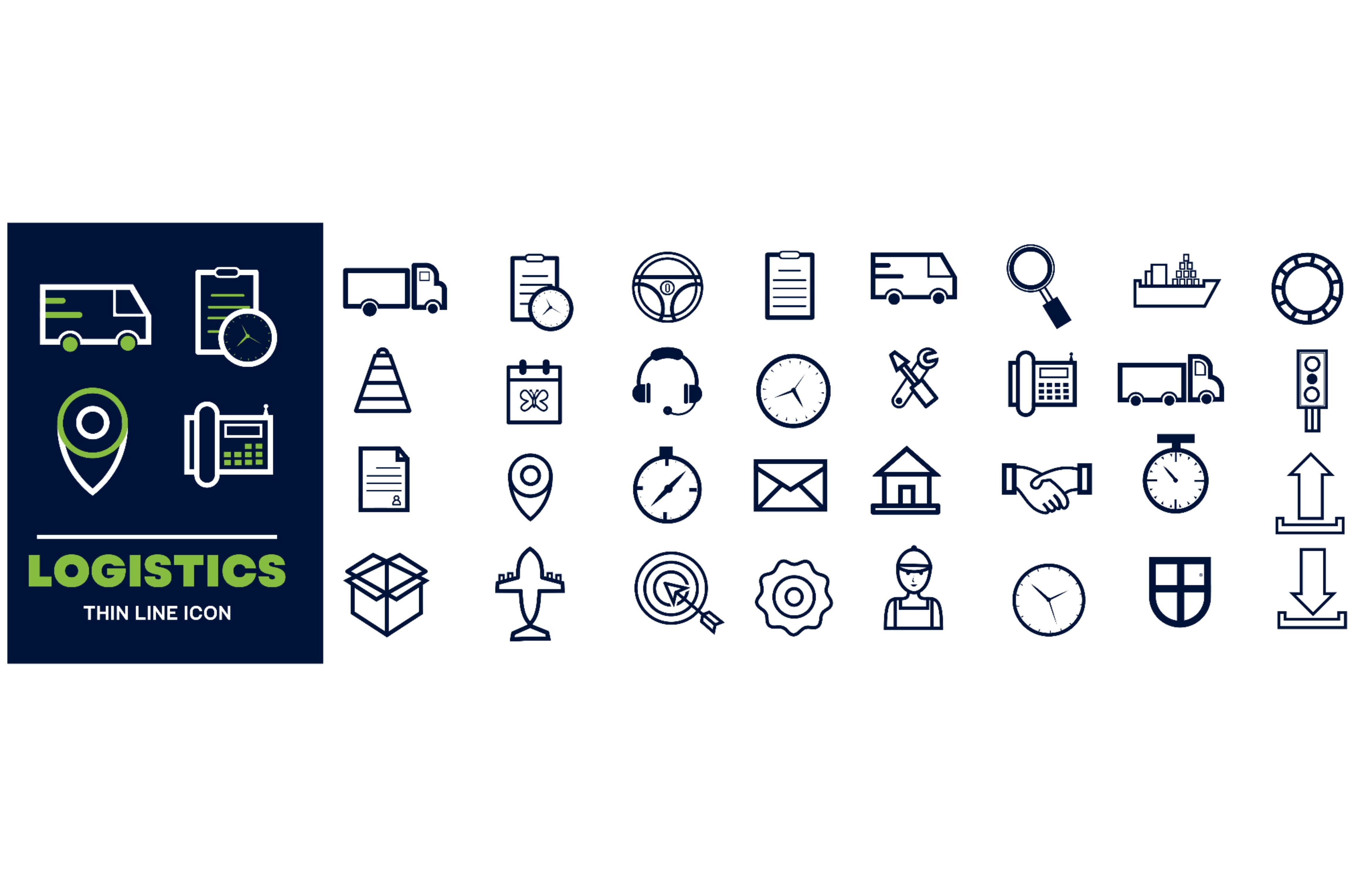 Logistics Icon Set