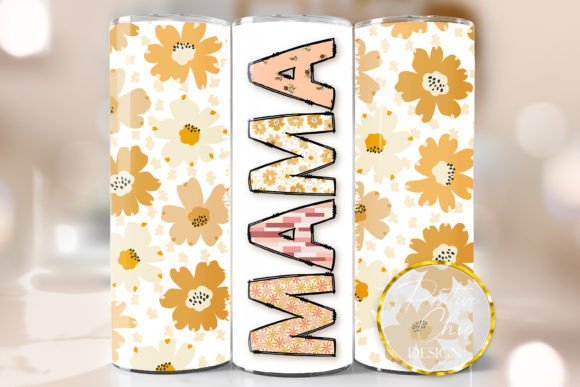 Mama Floral Tumbler Wrap Mothers Day Grafik Plotterdateien Von PositiveChic