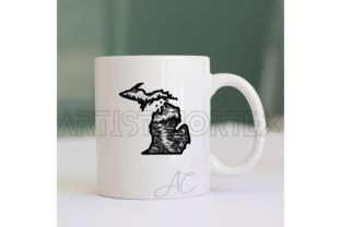 Michigan SVG Bundle, Michigan Outline Graphic by ArtistiC ortex ...