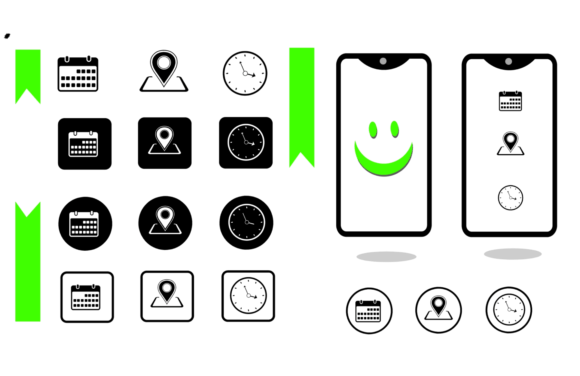 Set of Calendar Icon