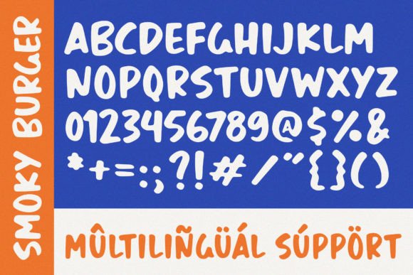 Smoky Burger Font PNG with transparent background - Preview 5