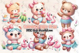 Summer Baby Bear Sublimation Clipart PNG Graphic by Big Daddy ...