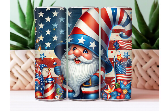 4th of July Tumbler Wrap Graphic by Crafted Wonders · Creative Fabrica