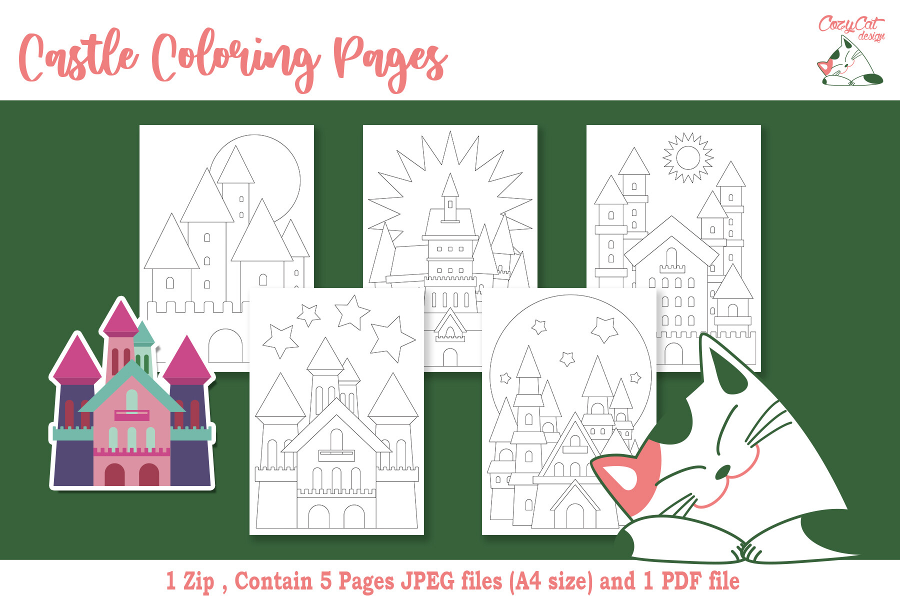 Castle Coloring Pages