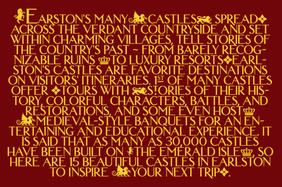 Earlson Caps Font - Preview 2