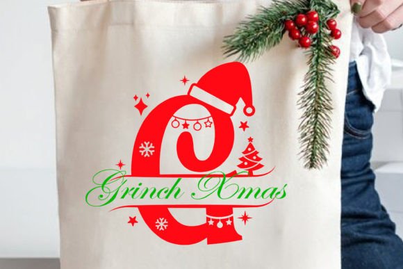 Full Xmas Monogram Font PNG with transparent background - Preview 2