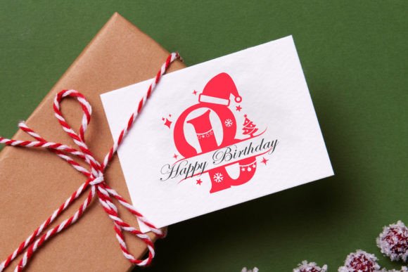 Full Xmas Monogram Font PNG with transparent background - Preview 3