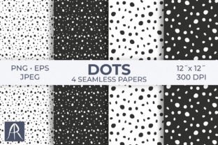 Hand-Drawn Doodle Dot Digital Papers